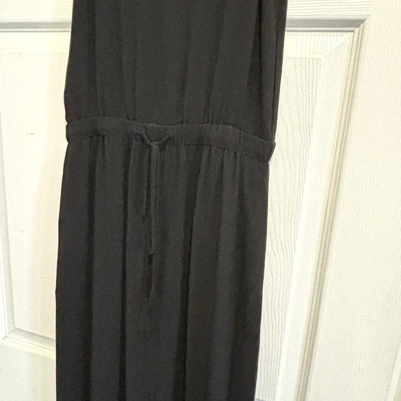 Aritzia BABATON Harold Sleeveless Maxi Dress Front Slit Split Hem Black Size XS - Picture 8 of 12